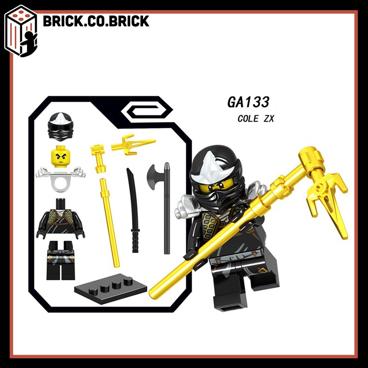 GA131- GA136  Đồ chơi lắp ráp minifigures và non lego ninja go phụ kiện cực chất - Mô hình lắp ráp sáng tạo