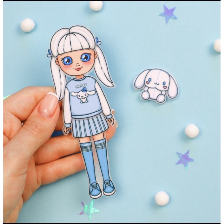 BÚP BÊ GIẤY BỘ SƯU TẬP TRANG PHỤC MÙA ĐÔNG