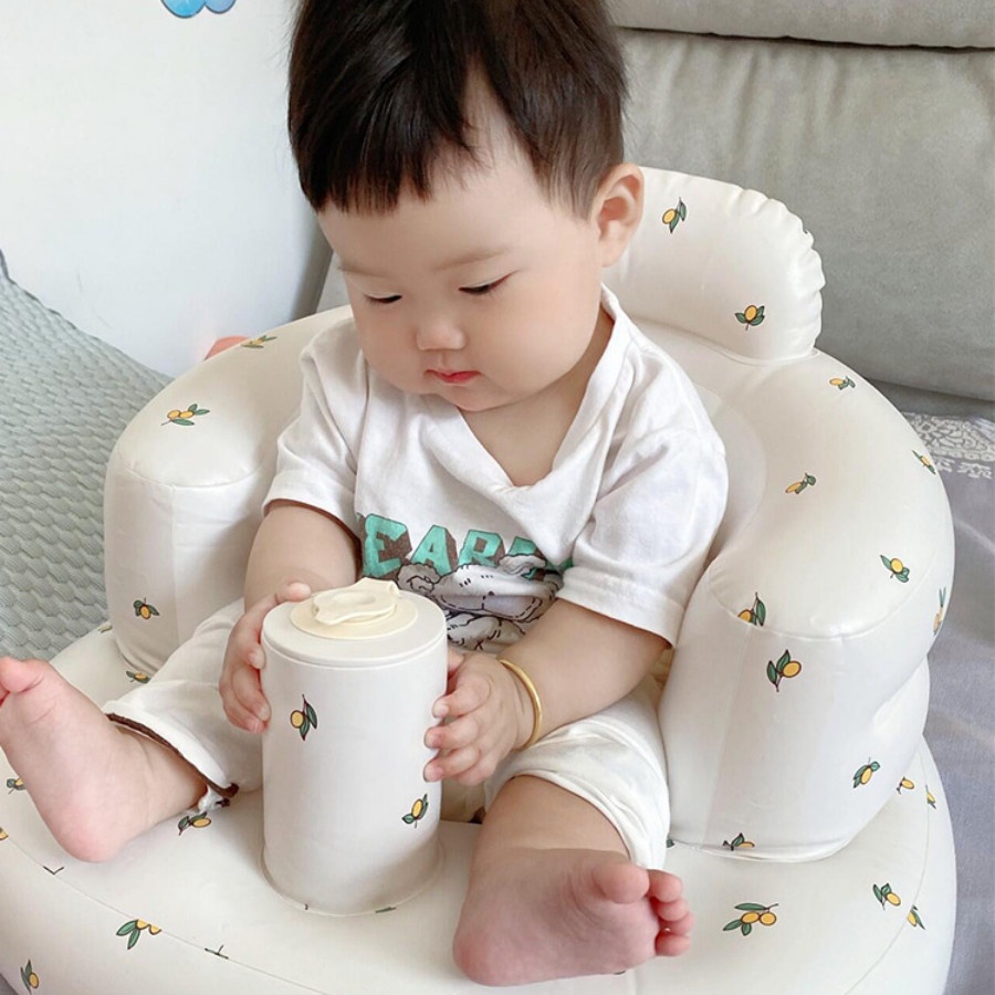 Ghế ngồi hơi Playing cho bé từ 3 tháng trở lên tập ngồi có hộp chính hãng Bar rot lỗi 1 dổi 1 Ghế bơm hơi cho bé