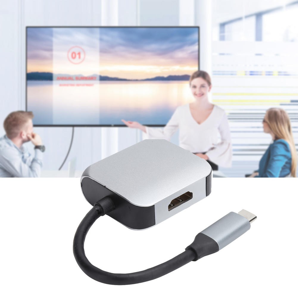 Bộ Chuyển Đổi Cổng Type C Sang Hdmi Tương Thích + 1080p Vga