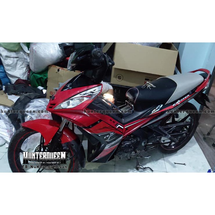 Tem xe Exciter 2009 đẹp - Tem RX đỏ đen - Kéo qua để xem thêm mẫu tem - Tùy chỉnh theo yêu cầu