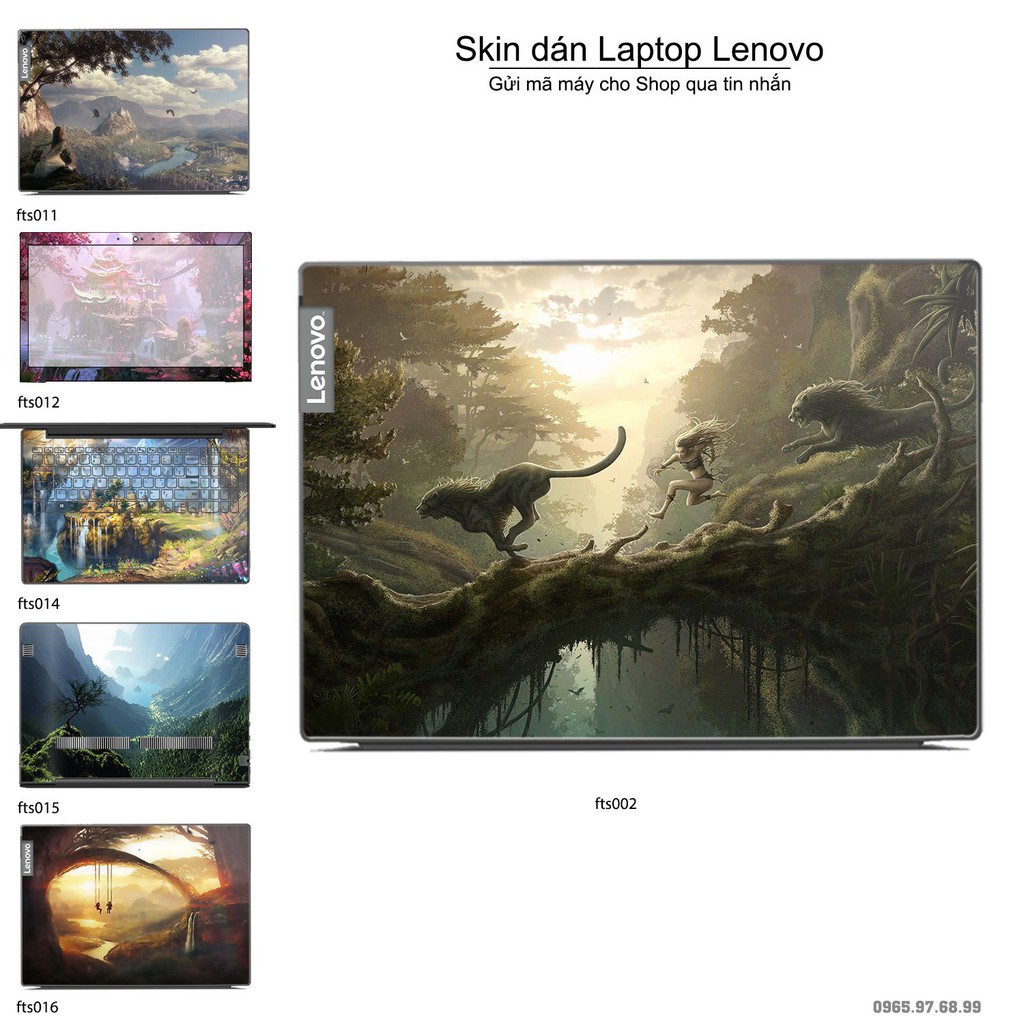 Skin dán Laptop Lenovo in hình Fantasy (inbox mã máy cho Shop)