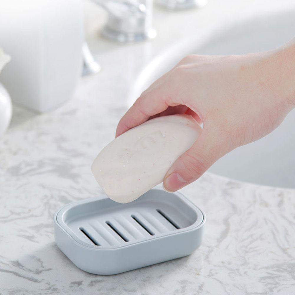 Hộp đựng xà phòng hình vuông có nắp đậy phong cách Nhật Bản độc đáo K2J2