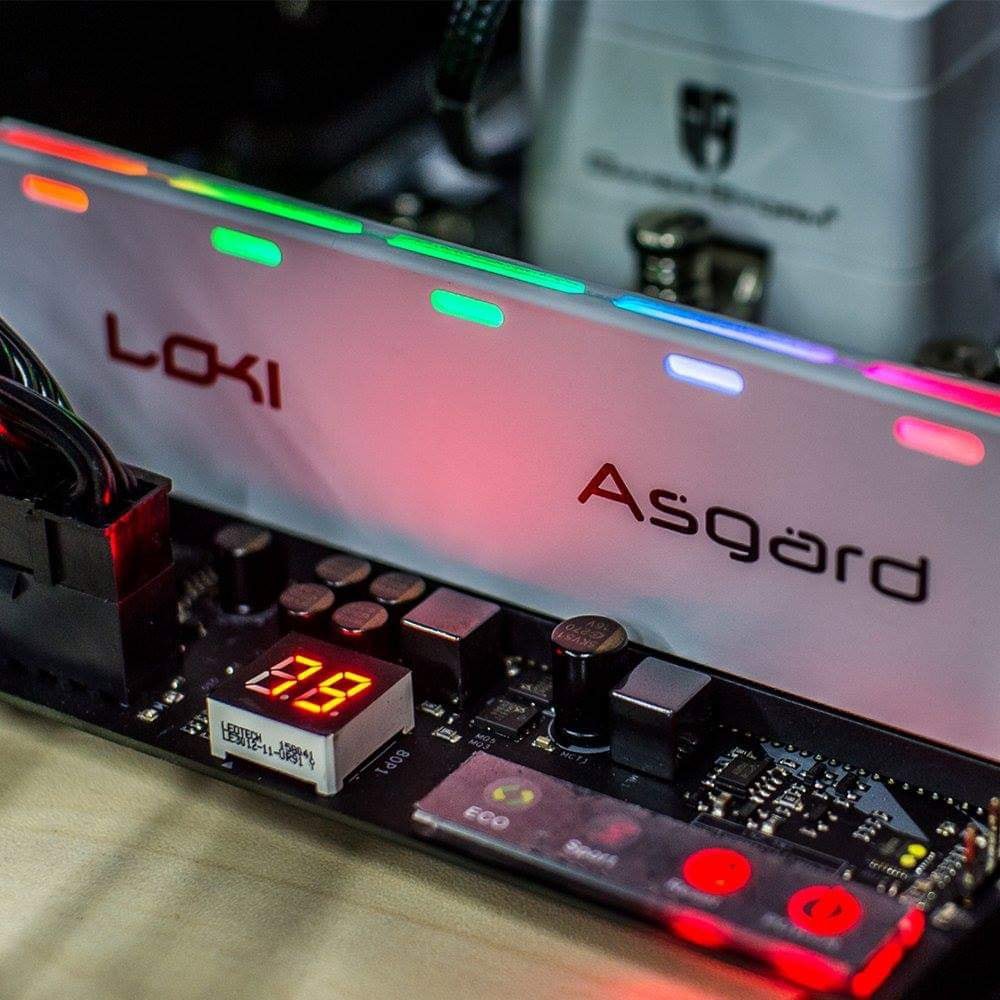 Ram Asgard Loki 8G buss 2666 LED RGB New - Màu Trắng