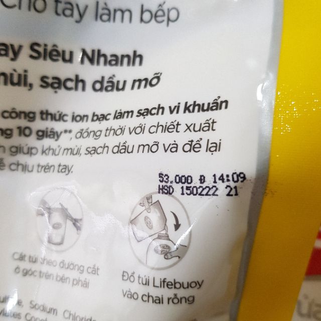 Nước rửa tay Lifebuoy Cho tay làm bếp túi 450g | BigBuy360 - bigbuy360.vn