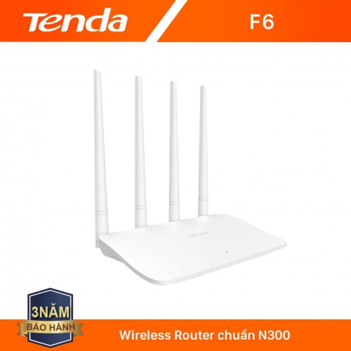 Cục phát wifi Tenda 4 angten F6 chính hãng