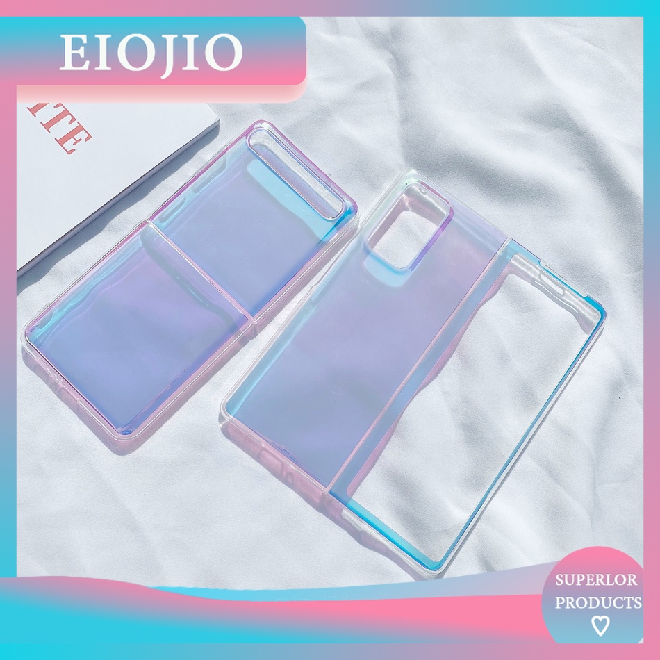 Ốp Điện Thoại Siêu Mỏng Trong Suốt Màu Tím Trơn Cho Samsung Galaxy Z Flip 3 Flip3 Flip4 Flip 4 4G 5G