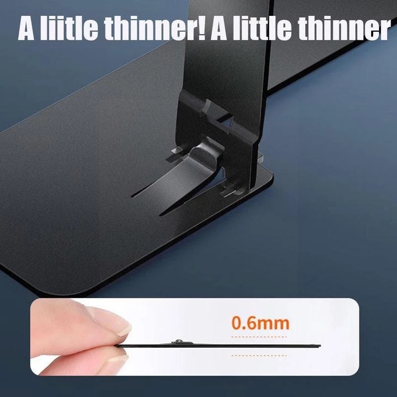 1 Giá Đỡ Điện Thoại Mini Bằng Kim Loại Siêu Mỏng Có Thể Gấp Gọn Tiện Dụng