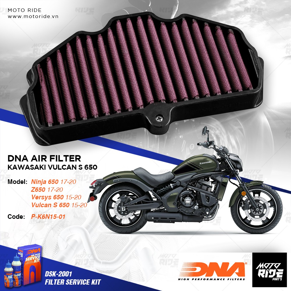 DNA P-K6N15-01 KAWASAKI NINJA 650 / Z650 / VERSYS 650 / VULCANS