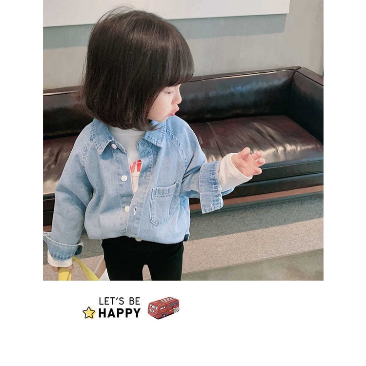 Áo Sơ Mi denim Dài Tay Phong Cách Hàn Quốc Cho Nữ