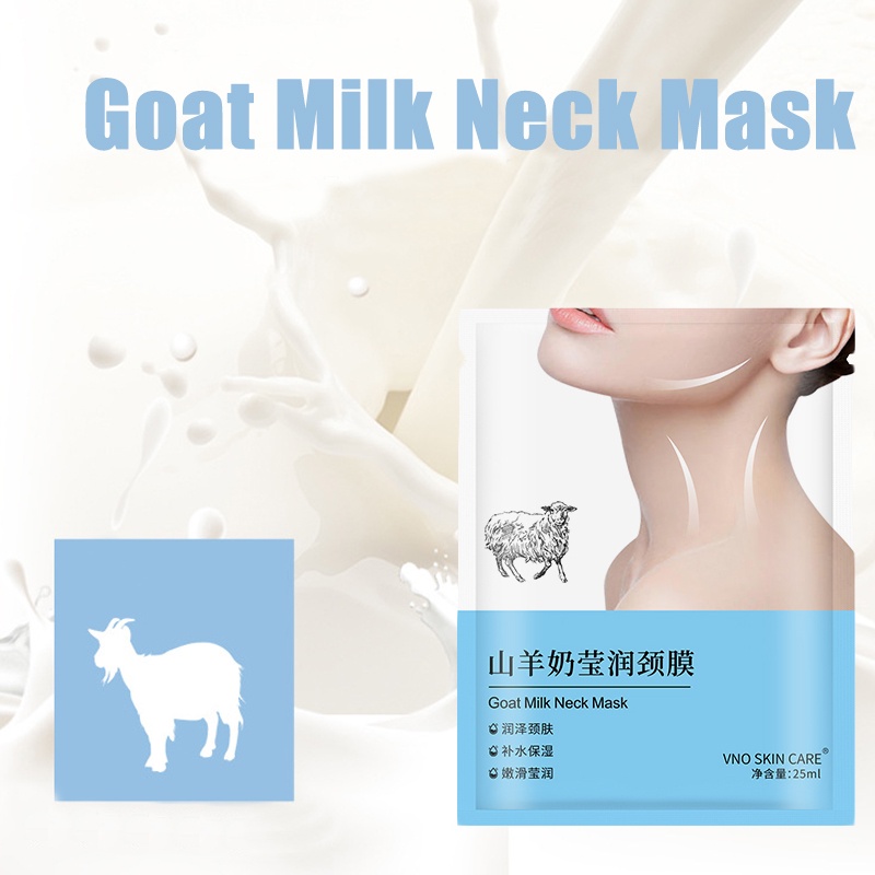 Set 1 / 3 / 5 Mặt Nạ Cổ Sữa Dê Dưỡng Ẩm Làm Săn Chắc Da