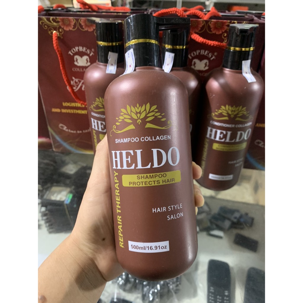 DẦU GỘI & XẢ  CẶP HELDO cao cấp 500ml