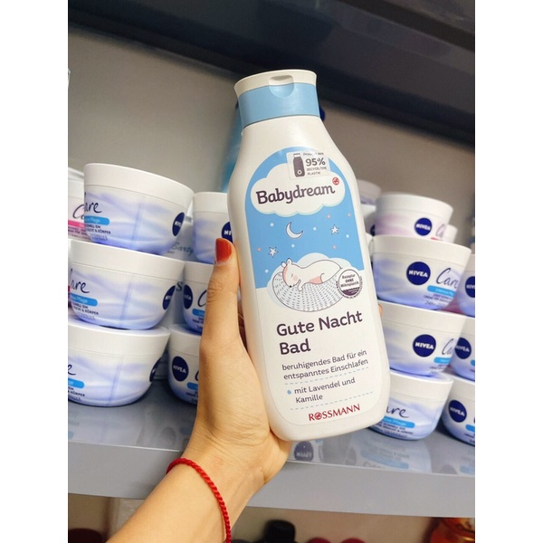 [NỘI ĐỊA ĐỨC] Sữa tắm giúp bé ngủ ngon Baby Dream Gute Nacht Bad, 500ml