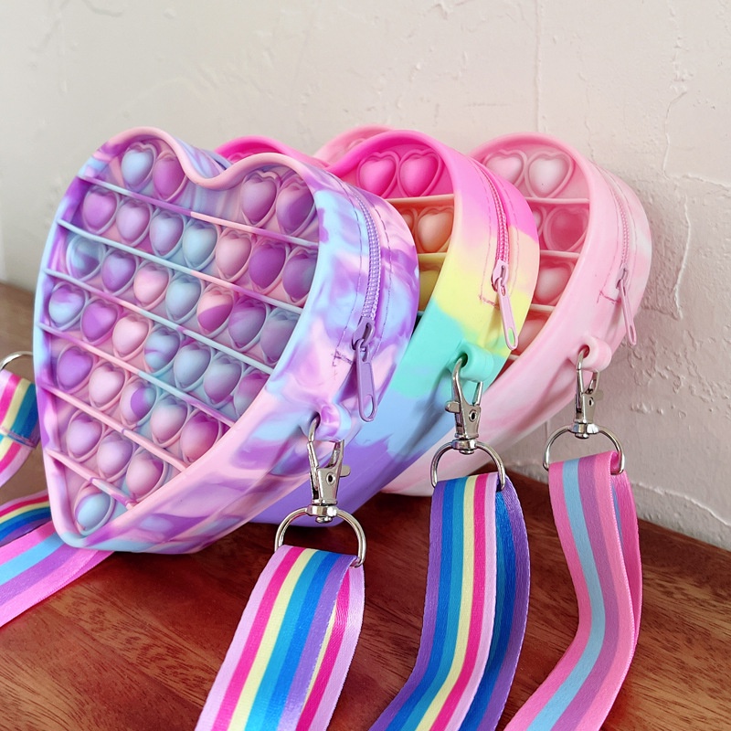 Hàng Có Sẵn Love Pop It Túi Bong Bóng Đồ Chơi Cầm Tay Hình Trái Tim Giải Tỏa Căng Thẳng Dành Cho Trẻ Em