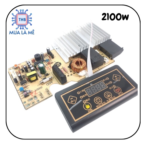 Bo mạch bếp từ phím bấm 2100w chất lượng, độ bền cao.