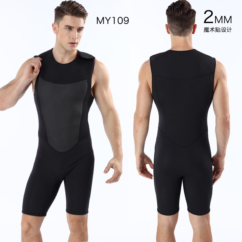 Bộ đồ lặn biển nam liền thân dày 2mm tay lỡ tay ngắn cho thợ lặn SPORTY