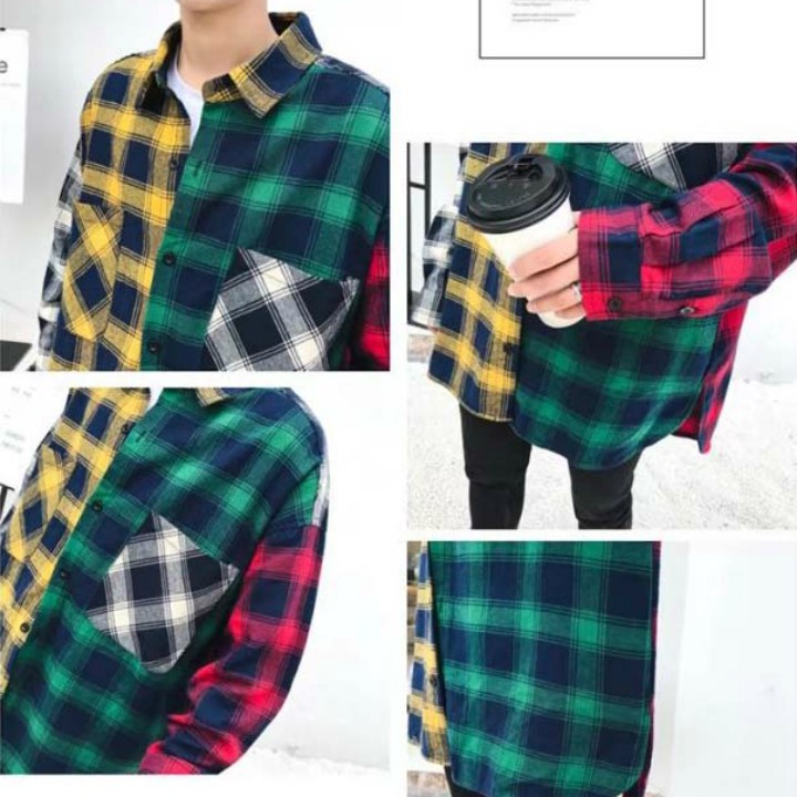 áo sơ mi flannel phối màu Mã: NM610 | BigBuy360 - bigbuy360.vn