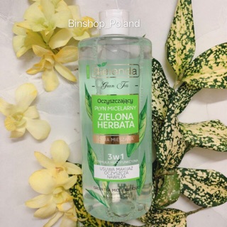 (kèm bill) Nước Tẩy Trang Bielenda Trà Xanh Herbata 3in1 500ml