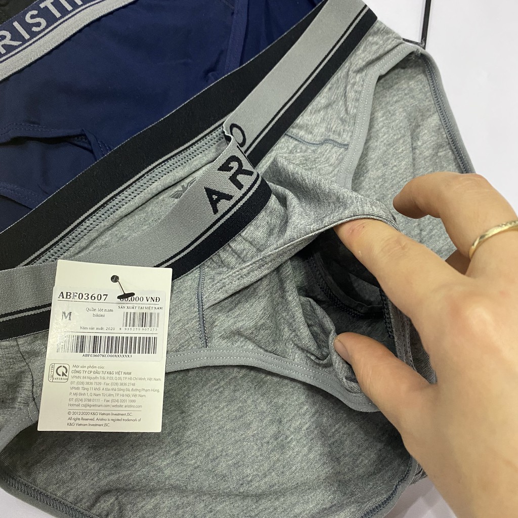 Quần Lót Nam Tam Giác Sịp Nam ARISTINO ABF03607 Quần Xì Briefs Chất Liệu Cotton Mềm Mại Thoáng Mát Thấm Hút Mồ Hôi