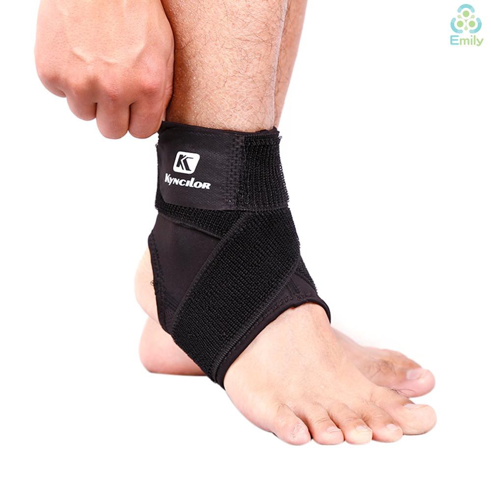 [Hàng Hot]Sport Ankle Support Elastic High Protect Sports Equipment Safety Running Basketball Ankle Brace Support Black&L