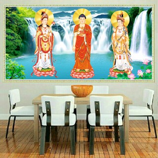 Tranh đính đá TAM THẾ PHẬT TRANH ĐÍNH ĐÁ LV244