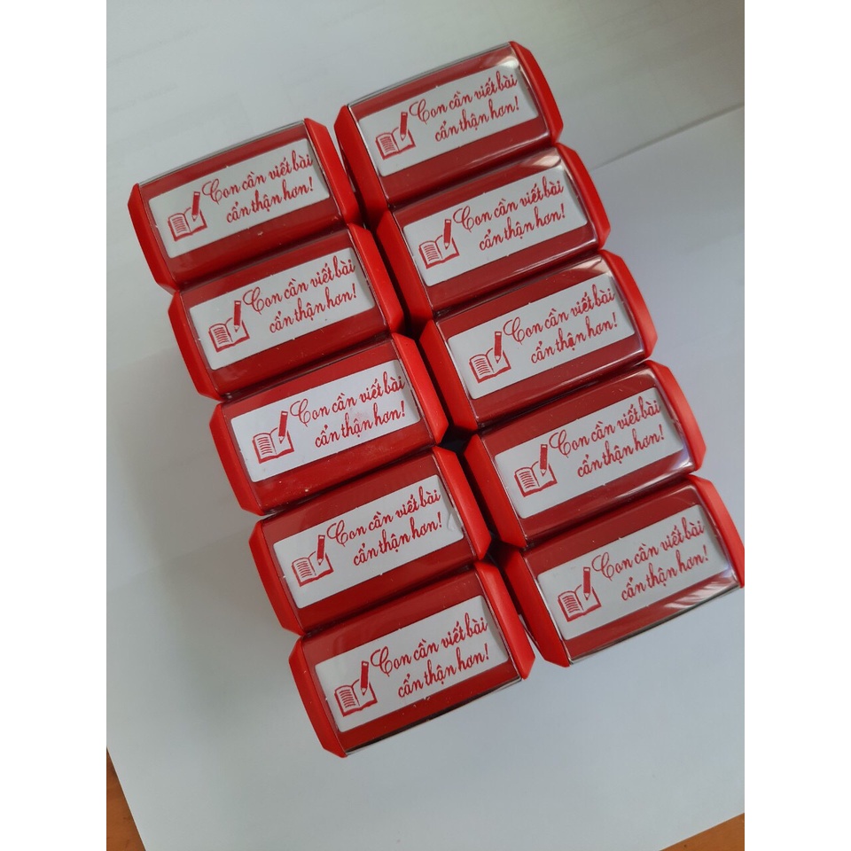 Dấu Khắc Liền Mực VPPT&amp;T Lời Khen Tiếng Việt DK0824