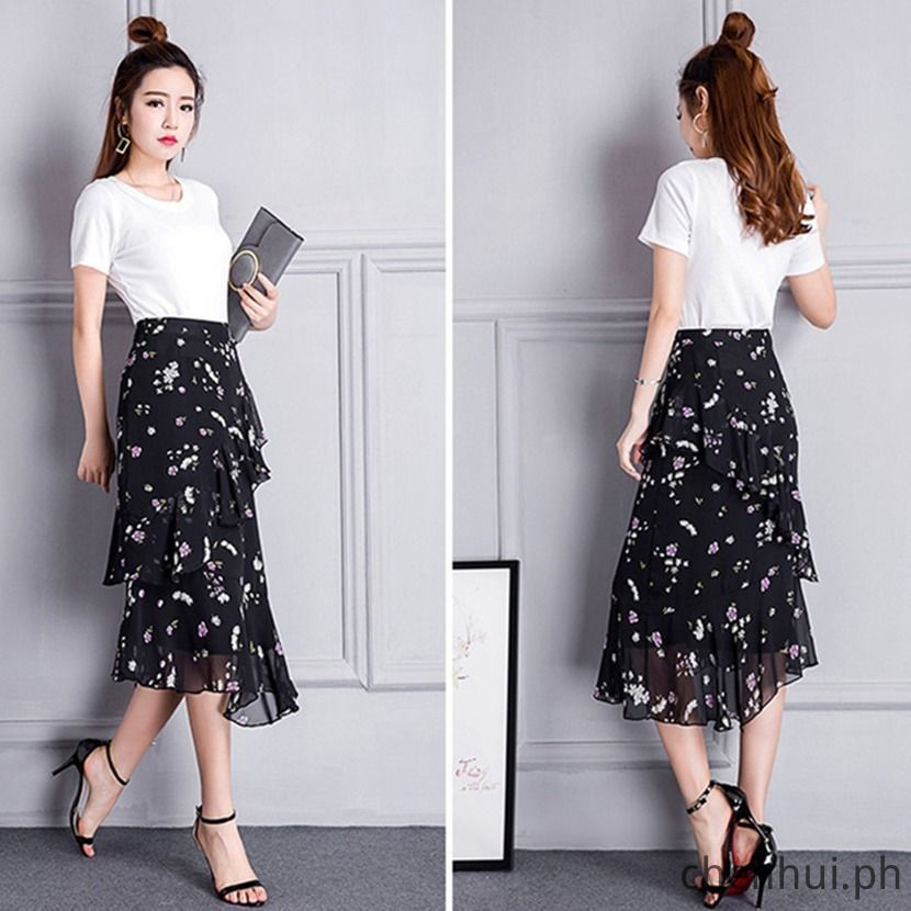 Chân váy maxi vải voan lưng cao thiết kế độc đáo thời trang xuân hè mới cho nữ | BigBuy360 - bigbuy360.vn