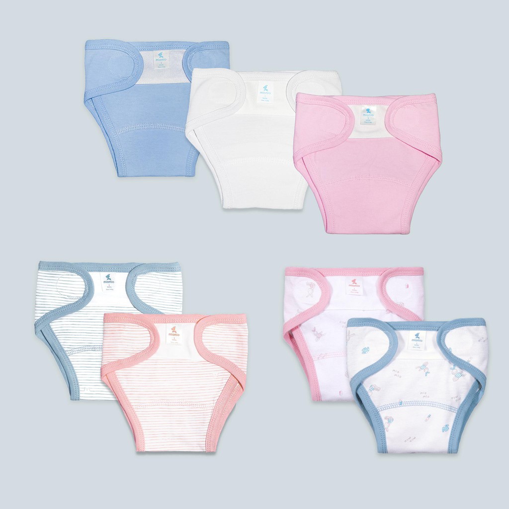 Set 5 Tã Dán Sơ Sinh MIOMIO, Cho Bé Trai Bé Gái , Vải Cotton