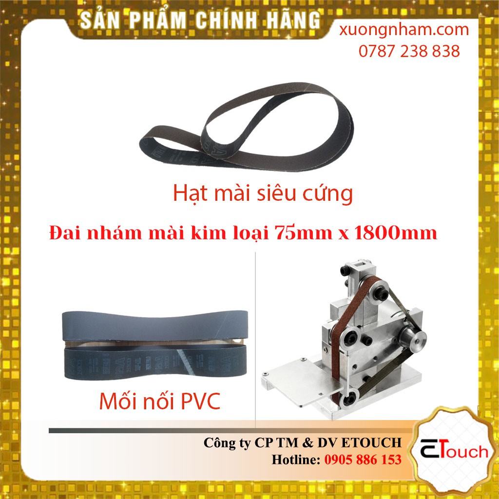 Giấy nhám vòng 75mmx1800mm, đai nhám vòng, giáp dây mài kim loại 75mm x 1800mm vải x632 Đài Loan