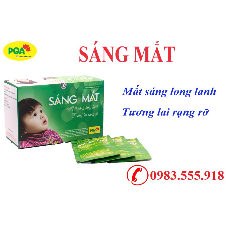 [ CHÍNH HÃNG] PQA SÁNG MẮT: Trẻ em, học sinh, sinh viên, người lớn bị mờ mắt, nhức mắt, khô mắt, giảm thị lực, cận thị