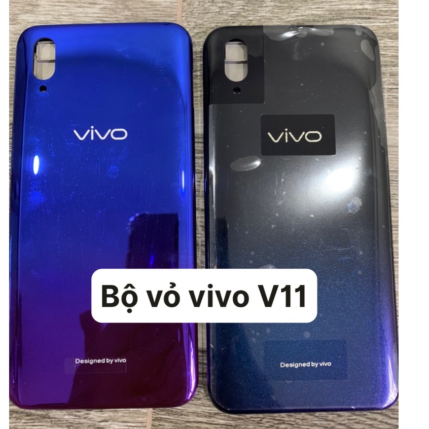 Bộ vỏ điện thoại zin hãng V11 (gồm lưng, sườn ,phím nguồn và phím âm lượng, kính camera )