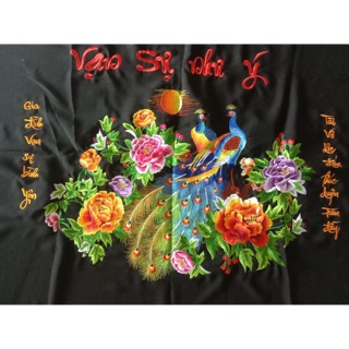 Tranh thêu vi tính thành phẩm công chưa khung