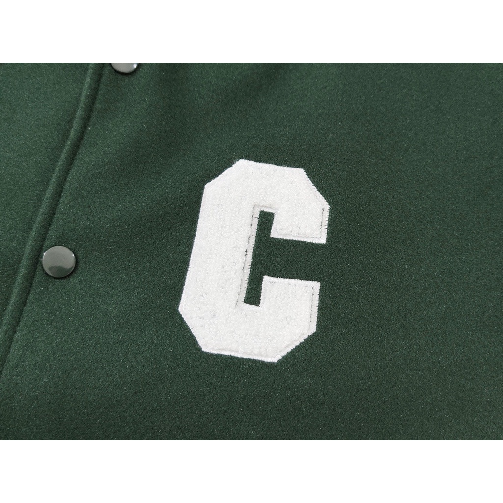 Áo khoác C3line loose teddy green bomber jacket ss21
