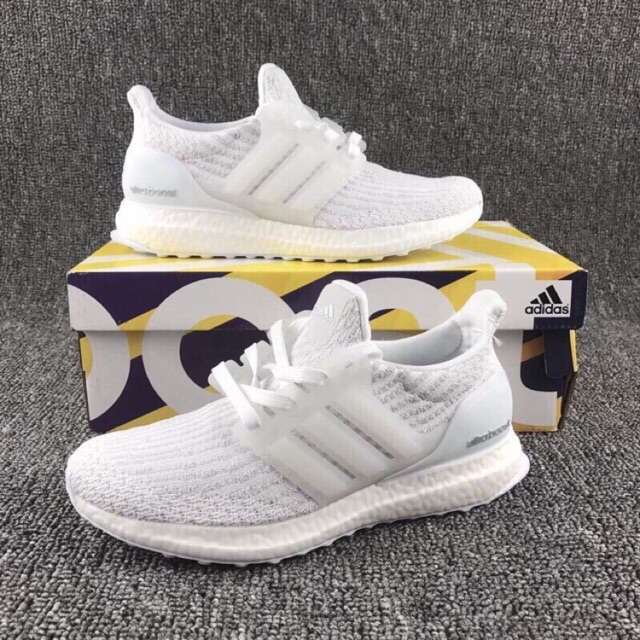 Giày thể thao sneaker ultra boost trắng 2017