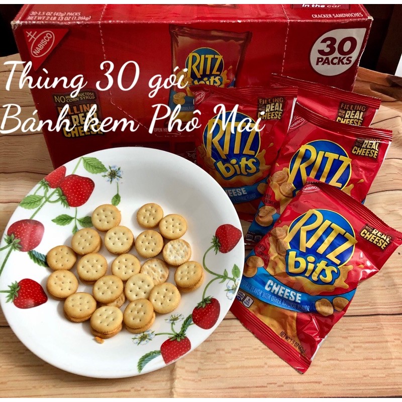 Bánh quy phô mai Ritz Bits thùng 30 gói