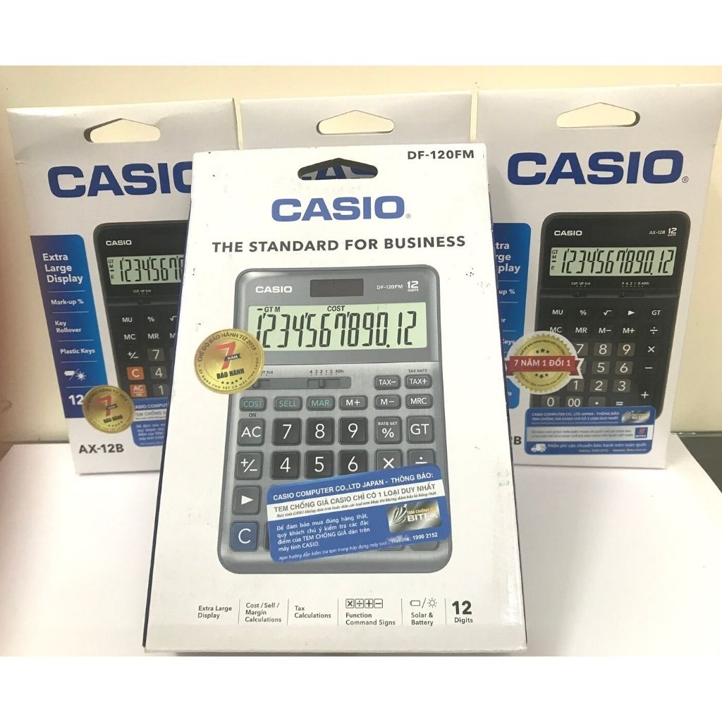 Máy tính Casio/máy tính cầm tay, casio, ax-12b chính hãng, giá rẻ.