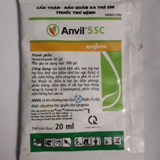 Combo 3 túi anvil trừ bệnh rỉ sắt, nấm trên hoa hồng