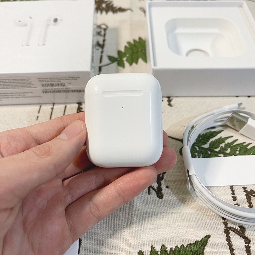 Tai Nghe Airpods 2 Check Setting Cao Cấp Tai Nghe Bluetooth Không Dây Airpod 2 Jerry - Đổi Tên - Định Vị - Sạc Không Dâ