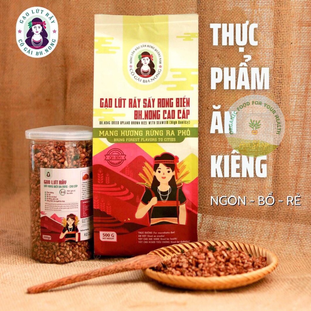Gạo lứt sấy rong biển ăn liền Bh.nong