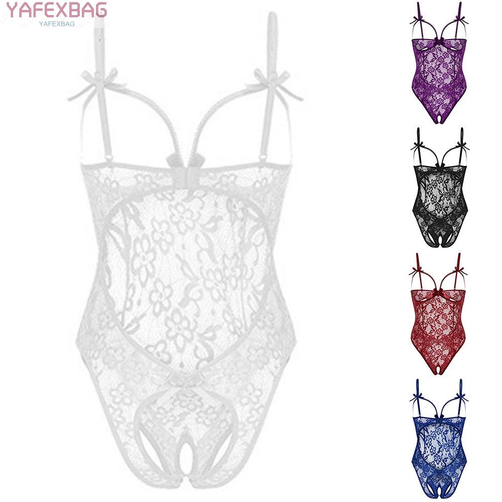 Womens Sexy-Lingerie Lace One Piece Open Crotchles Sleepwear Hollowed Out See Throught Bobysuit | BigBuy360 - bigbuy360.vn