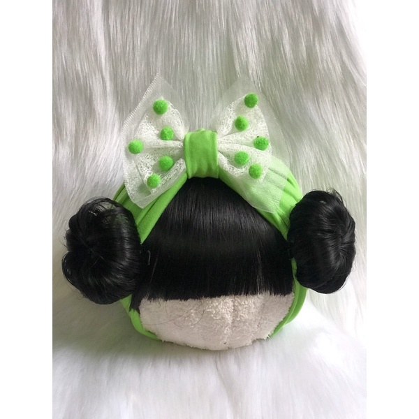 Mũ turban nơ lông