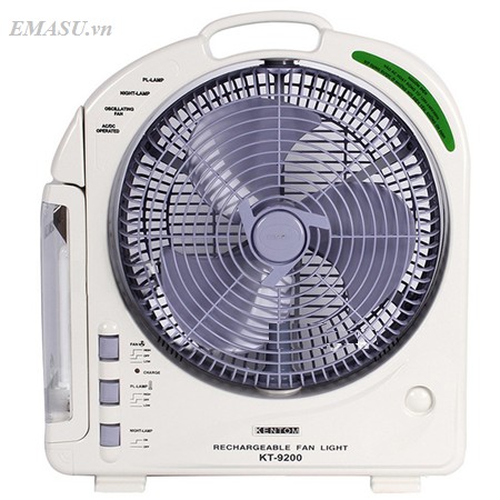 Quạt sạc Kentom KT-9200 (Ắc quy siêu bền)