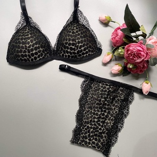 Bộ đồ lót hoa văn da báo 👙 FREESHIP 👙 Bộ đồ lót ren thiết kế cao cấp mút mỏng gợi cảm, cực quyến rũ