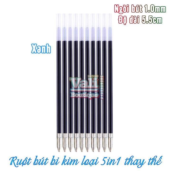 Combo 10 Ruột bút bi kim loại thay thế - Ruột bút ký Bi kim loại 70mm ngòi 1.0mm thay thế