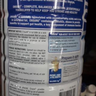 Ensure Úc vị Vanila 850g