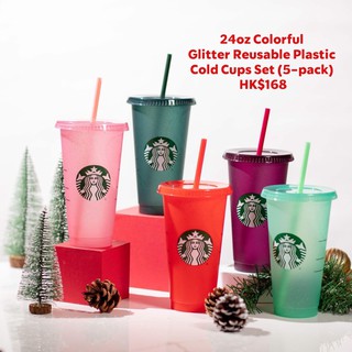 Ly nhựa tái sử dụng starbucks lấp lánh kiêu sa