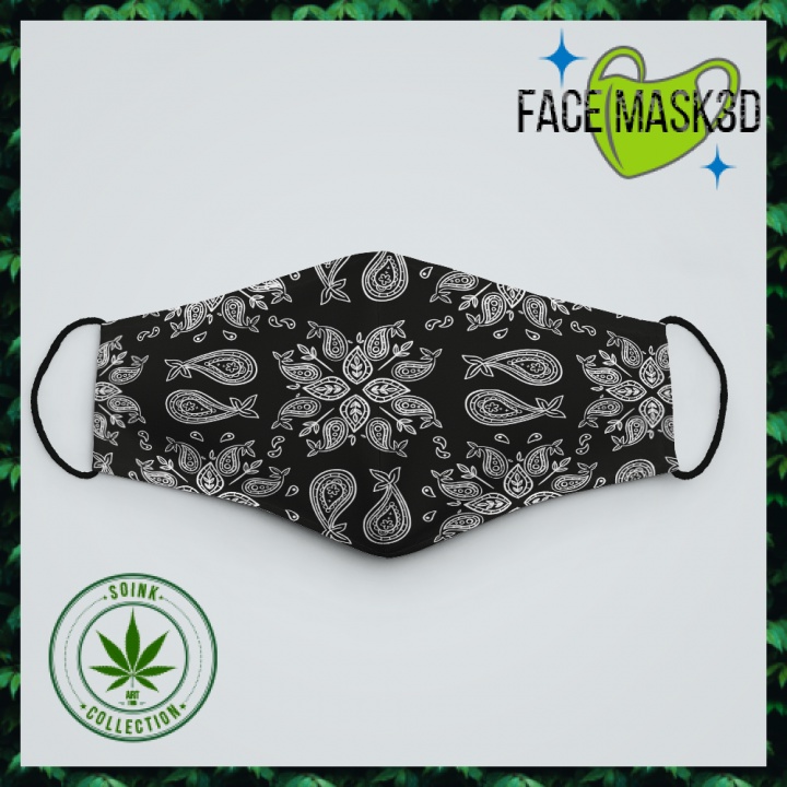 Khẩu Trang Chống Tia UV Họa Tiết Bandana 3_SoInk Chất Liệu Vải Mềm Dày 2 Lớp Chống Nắng,Phòng Dịch Bệnh,Lọc Không Khí