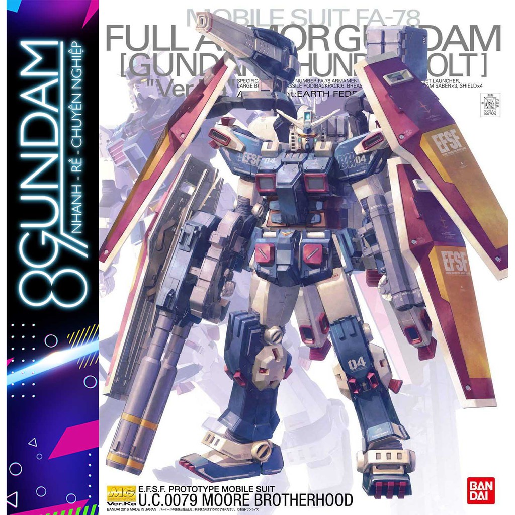 Mô Hình Lắp Ráp Gundam MG FA-78 Full Armor Thunderbolt ver.Ka