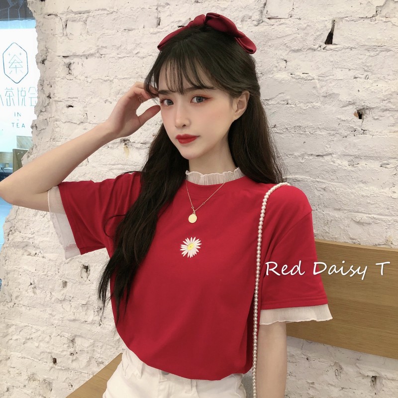 Áo Thun Nữ Ngắn Tay Cổ Tròn Thời Trang | BigBuy360 - bigbuy360.vn