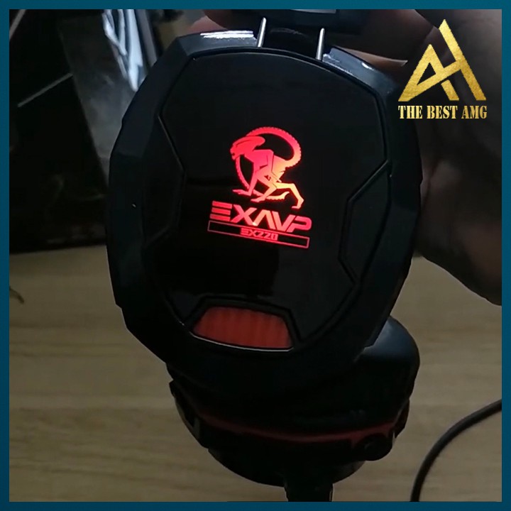 Tai Nghe Gaming Có Dây Headphone Chụp Tai EXAVP EX220 Đèn LED - Tai Nghe Nhạc Máy Vi Tính Laptop Game Thủ Có Micro